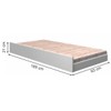 Cama Infantil Auxiliar Solteiro 100% Mdf Branco - Tigus Baby