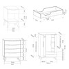Quarto Infantil Completo Retrô 3 Portas 7 Gavetas Branco - Panorama Móveis
