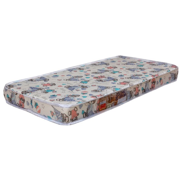 Colchão Infantil Baby Sleep com Espuma D-18 130x70cm Estampado - Tigus Baby