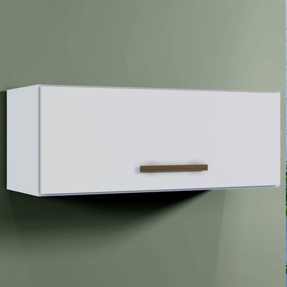 Armário Aéreo Cozinha Atenas Branco - Kaiki Móveis