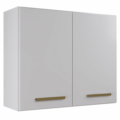 Armario Aéreo Cozinha 2 Portas Valencia Branco - Kaiki Móveis