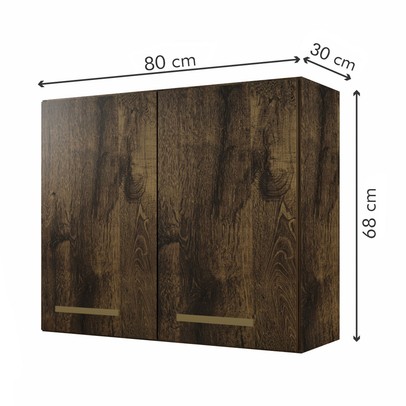 Armario Aéreo Cozinha 2 Portas Valencia Ypê - Kaiki Móveis