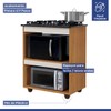 Armário de Cozinha para Cooktop Turim Nature/Off White - Kaiki Móveis