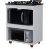 Armário de Cozinha para Cooktop 5 Bocas Turim Branco - Kaiki Móveis