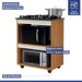 Armário de Cozinha para Cooktop 5 Bocas Turim Nature/Off White - Kaiki Móveis