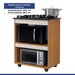 Armário de Cozinha para Cooktop 5 Bocas Turim Nature/Off White - Kaiki Móveis