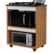 Armário de Cozinha para Cooktop 5 Bocas Turim Nature/Off White - Kaiki Móveis