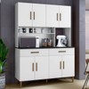 Cozinha Compacta Fortaleza 8 Portas 2 Gavetas Branco - Kaiki Móveis