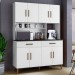 Cozinha Compacta Fortaleza 8 Portas 2 Gavetas Branco - Kaiki Móveis