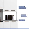 Cozinha Compacta Belo Horizonte 9 Portas 3 Gavetas Branco - Kaiki Móveis