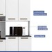 Cozinha Compacta Belo Horizonte 9 Portas 3 Gavetas Branco - Kaiki Móveis