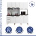 Cozinha Compacta Belo Horizonte 9 Portas 3 Gavetas Branco - Kaiki Móveis