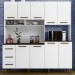 Cozinha Compacta Belo Horizonte 9 Portas 3 Gavetas Branco - Kaiki Móveis