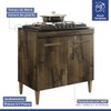 Armário de Cozinha para Cooktop 5 Bocas Sevilha 2 Portas Ypê - Kaiki Móveis
