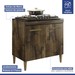 Armário de Cozinha para Cooktop 5 Bocas Sevilha 2 Portas Ypê - Kaiki Móveis