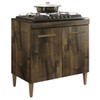 Armário de Cozinha para Cooktop 5 Bocas Sevilha 2 Portas Ypê - Kaiki Móveis
