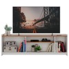 Rack para TV Até 60 Polegadas 2 Portas Branco/Nogal - Hecol Móveis