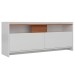Rack para TV Até 42 Polegadas 2 Portas Branco/Nogal - Hecol Móveis