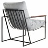 Poltrona M03 Preto/Linho Cinza 3962 - Mais Decor