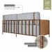 Sofá 3 Lugares Living Cobre/Linho Cinza 3967 - Mais Decor