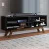 Rack para TV Até 55 Polegadas Bolonha 1 Porta Preto - Panorama Móveis