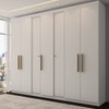 Guarda-Roupa Casal Brooklyn 7 Portas 2 Gavetas Branco - Panorama Móveis