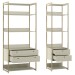Estante para Livros Industrial Benjamin 4 Gavetas Off White - Pnr Móveis