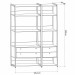 Estante para Livros Industrial Benjamin 4 Gavetas Off White - Pnr Móveis