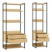 Estante para Livros Industrial Benjamin 4 Gavetas Pinus - Pnr Móveis