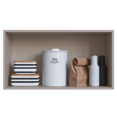 Armário Aéreo Cozinha 80 Cm 1 Porta Basculante 8035 Fumê/Grafite - Quiditá Móveis