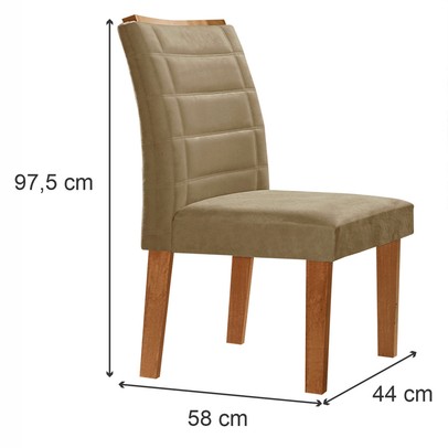 Mesa de Jantar 8 Lugares Genova com Vidro Cinamomo/Off White/Marrom Claro - Cel Móveis