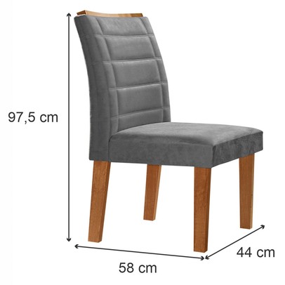 Mesa de Jantar 8 Lugares Genova com Vidro Cinamomo/Off White/Cinza - Cel Móveis