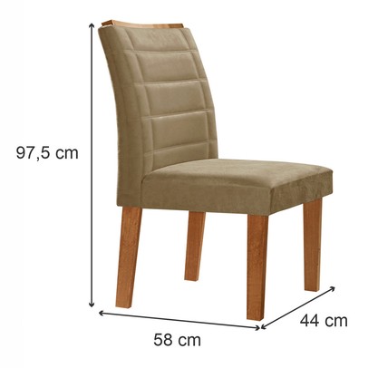 Mesa de Jantar 8 Lugares Nápoles/Genova com Vidro Cinamomo/Off White/Marrom Claro - Cel Móveis