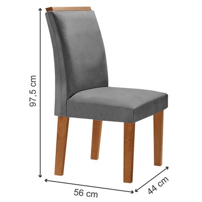 Mesa de Jantar 8 Lugares Nápoles/Luísa com Vidro Cinamomo/Off White/Cinza - Cel Móveis