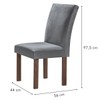 Mesa de Jantar 4 Lugares Kansas/Canela com Vidro Chocolate/Off White/Suede Cinza 17992 - Cel Móveis