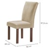 Mesa de Jantar 4 Lugares Kansas/Canela com Vidro Chocolate/Off White/Suede Cru 17992 - Cel Móveis