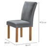Mesa de Jantar 4 Lugares Kansas/Canela com Vidro Cinamomo/Off White/Suede Cinza 17992 - Cel Móveis