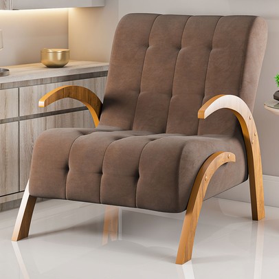 Poltrona Cecilia Seda/Bombom - Vian