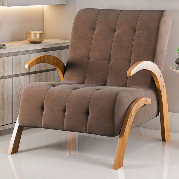 Poltrona Cecilia Seda/Bombom - Vian