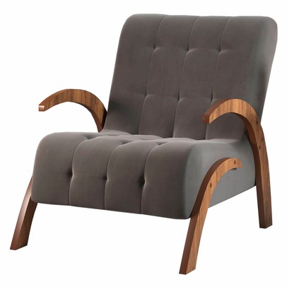 Poltrona Cecilia Seda/Grafite - Vian