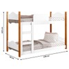 Beliche Encanto com Escada e Grade de Proteção Branco/Grenat - Gabrielli Móveis