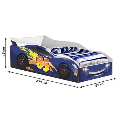 Cama Carro Blue  - Gabrielli Móveis