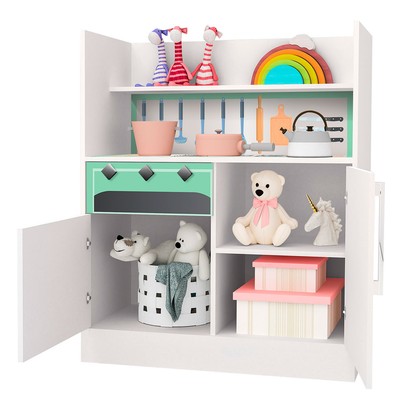 Cômoda Infantil Magia 2 Portas 1 Gaveta Branco Verde - Gabrielli Móveis