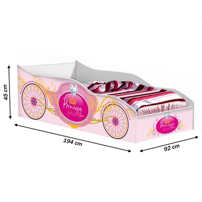 Cama Carruagem Rosa - Gabrielli Móveis