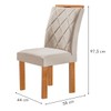 Mesa de Jantar 6 Lugares Kyra/Arthus com Vidro Cinamomo/Off White/Suede Bege - Cel Móveis