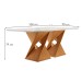 Mesa de Jantar 8 Lugares Barcelona com Vidro Cinamomo/Off White/Suede Animale - Cel Móveis