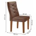 Mesa de Jantar 8 Lugares Barcelona com Vidro Cinamomo/Off White/Suede Animale - Cel Móveis