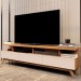 Rack para TV Até 72 Polegadas Vivare Wood 3 Gavetas Nature/Off White - Giga Móveis
