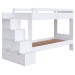 Beliche Infantil 2 Gavetas com Escada Branco - Completa Móveis