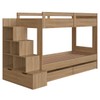 Beliche 4 Gavetas com Escada Aveiro Oak - Completa Móveis